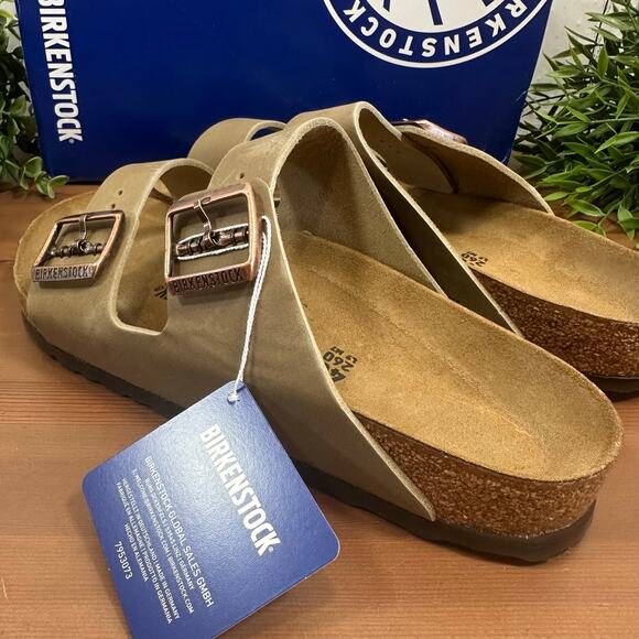 Birkenstock Arizona Oiled Leather Sandals Size 40 US W9/M7 0352201 - Picture 6 of 10